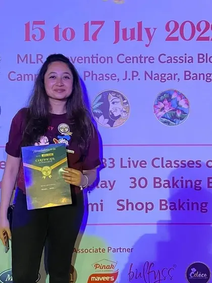 This was a truly humbling moment. I was so honored to be selected as one of India's Top 50 Home Bakers. It’s moments like these that make all the hard work and late nights feel completely worth it.