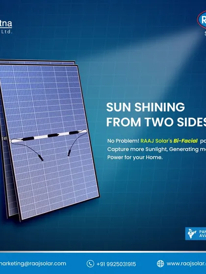 Are you getting sunshine from two sides? No problem. Our Bi-Facial panels are designed to capture more sunlight by generating power from both the front and back, increasing your home's energy output.