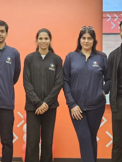 Various moments capturing Pullela Gopichand's presence at our events, interacting with partners, students, and our team.