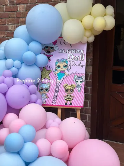 Dive into the world of LOL Surprise with these colorful and detailed setups. I use themed plinths, welcome signs, and lots of patterns to create a party that's full of surprises.