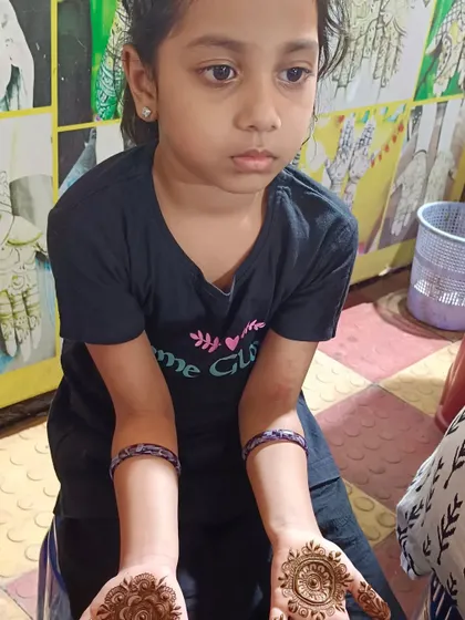 We haven't forgotten the little ones. We use our safe, organic henna to create simple and cute designs that kids at the party will love.