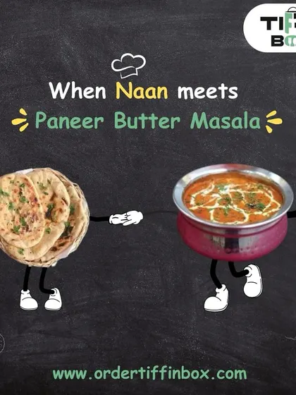 When Naan meets Paneer Butter Masala, it's a match made in food heaven. This classic combination is a favorite for a reason. Order this perfect pair now!