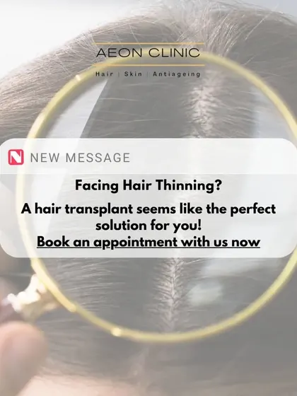 If you're facing hair thinning, a hair transplant can be the perfect solution. We encourage you to book an appointment for a proper consultation with our doctors.