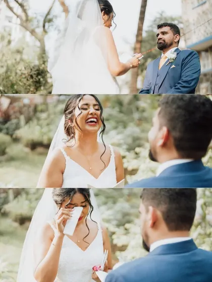The emotional moment of the bride and groom exchanging their personal vows. This series captures the tears, laughter, and deep love of this intimate exchange.
