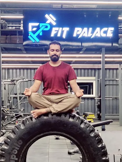 A duplicate of my meditative pose, finding calm in the midst of a strength-focused environment.