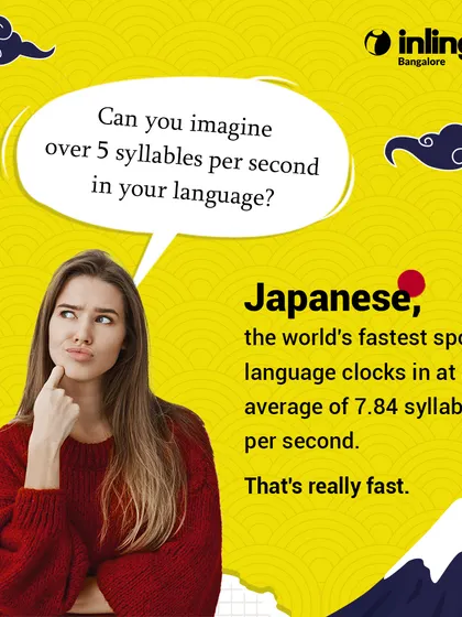 Did you know Japanese is the world's fastest-spoken language, averaging 7.84 syllables per second? This fascinating fact highlights the unique phonetic characteristics of the Japanese language.