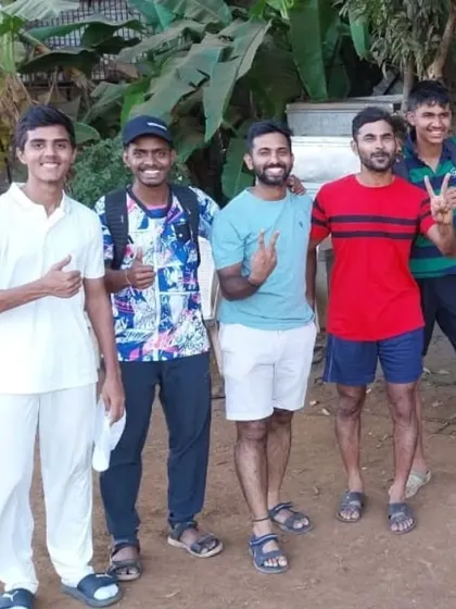 Celebrating a nail-biting 8-run victory in the first round of the MCA Maidan Club 45-overs Shield. Every win is a step forward for our players and coaches.