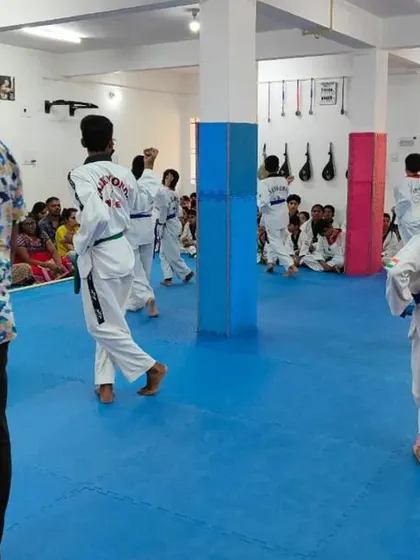 A view from the back of the class.