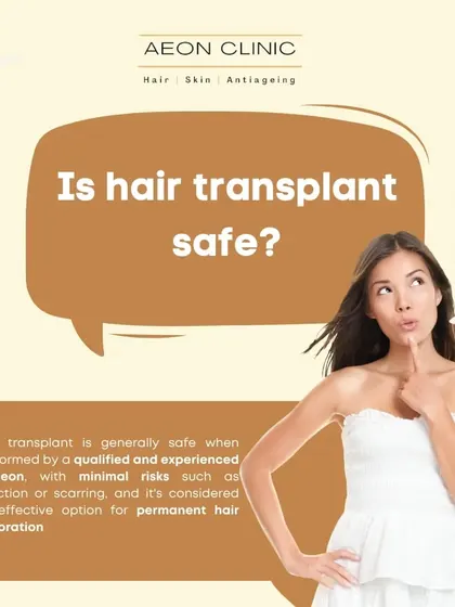 Is hair transplant safe? Yes, it is generally safe when performed by a qualified and experienced surgeon, with minimal risks. It is considered an effective option for permanent hair restoration.