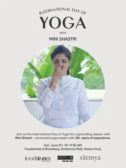 An invitation to my International Day of Yoga session. These special events are a wonderful way to connect with the community and share the grounding power of yoga and pranayama.