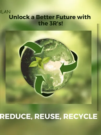 The three R's, Reduce, Reuse, and Recycle, are the foundation of a sustainable life. They help us conserve resources and create a cleaner world for generations to come.