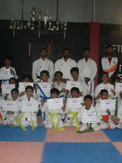 The successful candidates from our latest belt grading test. Each certificate represents a step forward in their karate journey, earned through focus and hard work.