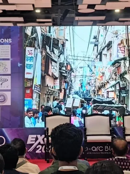 A keynote presentation at the D-arc Build Expo, discussing the complexities of urban heritage in India. These events are a welcome break to widen my experiences, meet inspiring professionals, and share our work with a broader audience.