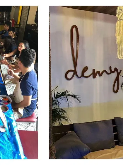 Another look at the beautiful decor of our partner venues, which adds to the overall creative and relaxing atmosphere of our workshops.