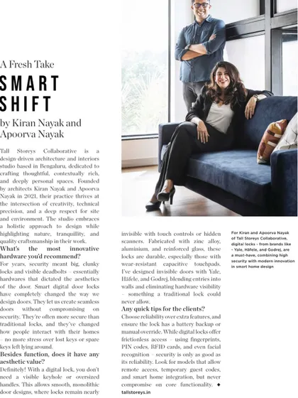 We were thrilled to be featured in Living Etc, where we discussed our approach to blending thoughtful design with smart technology. We believe homes should be as intelligent as they are beautiful.