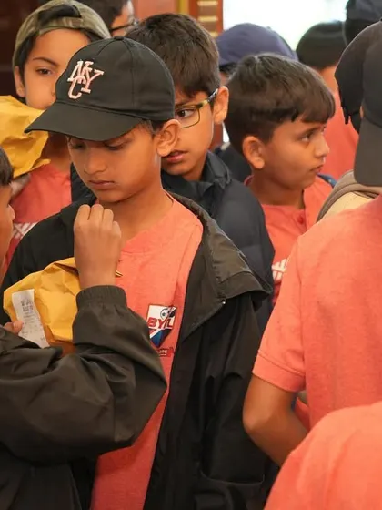 Players eagerly waiting to buy their favorite Ooty chocolates.