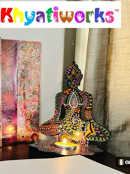 New year, new beginnings. My hand-painted Buddha candle holder and art diaries are here to help you welcome a year of artistic magic and mindfulness.