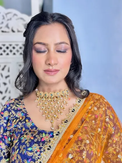 A beautiful black smokey eye. This look is perfect for a glamorous evening event, adding a touch of drama and sophistication.