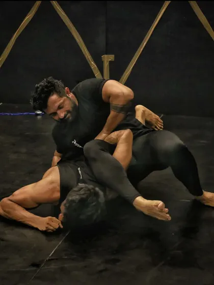Drilling a submission. Can you guess which of the three basic submissions I struggle with the most, even after years of practice?