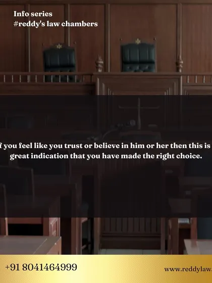 Ultimately, the best indicator that you have made the right choice is trust. If you feel you can believe in your advocate, you are on the right path.