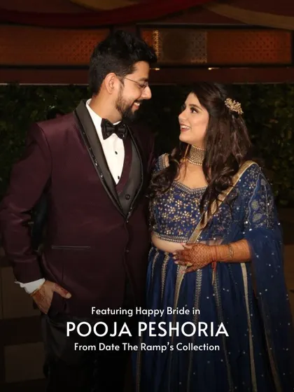 Featuring a happy bride in a designer piece from my collection. This is what it's all about: making luxury accessible for your most special moments.