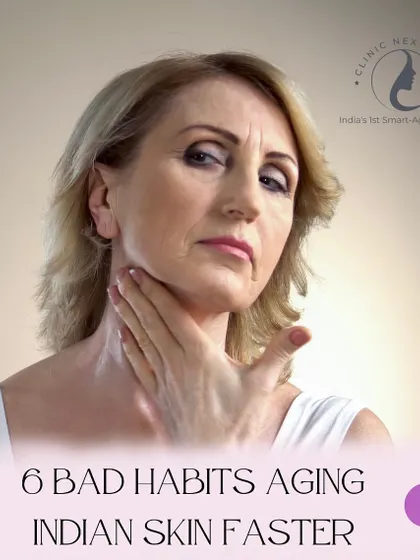 Here are 6 bad habits that can age your skin faster.