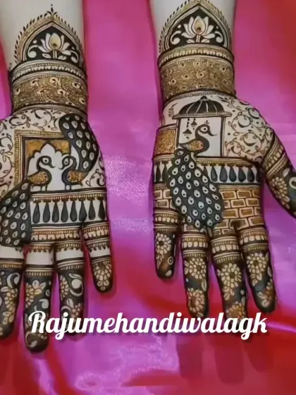 This is the same peacock design as ID 50, shown again for its popularity during Teej. It's a classic design that never goes out of style.