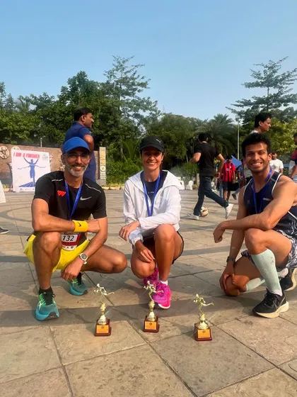 A proud coach moment, seeing my runners with their well-deserved trophies. Each award represents months of hard work, discipline, and the courage to push beyond their comfort zones.