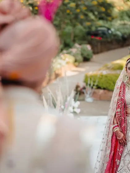 The first look. That split second when the groom sees his bride walking towards him is one of the most special moments of the day.