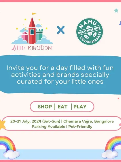 An invitation to a day filled with fun activities and curated brands, held in partnership with Namu Recommends Vegan Market.