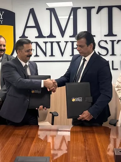 I am signing a Memorandum of Understanding with Amity University. This partnership provides scholarships from 25% to 100% for our meritorious karate players, ensuring they can pursue higher education while building their athletic careers.