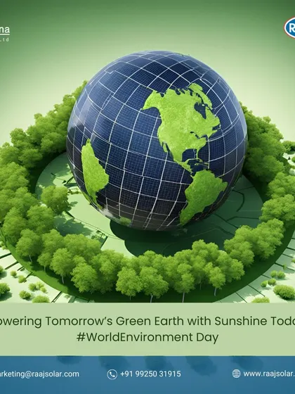 On World Environment Day and every day, we are committed to powering tomorrow's green Earth with the sunshine of today. Every panel installed is a promise to our planet.