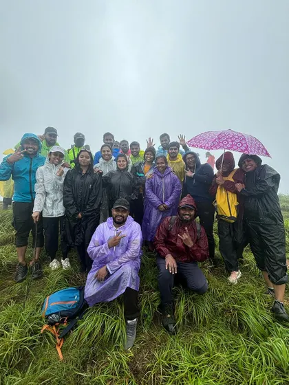 The happy group from our Gangadikal trek. This is a beautiful trek in the heart of Malnad.