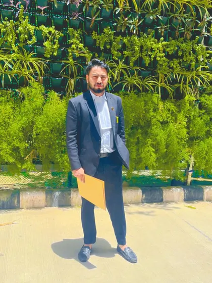 A moment outside the court premises. Whether it's a cheque bounce case or a money recovery suit, I am always ready with the necessary documentation.