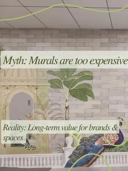 Myth: Murals are too expensive. Reality: They offer incredible long-term value for brands and spaces, acting as a permanent asset that enhances your environment and identity.