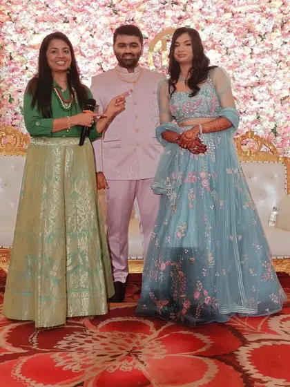 With the second beautiful couple, Sejal and Siddhesh. It was a joy to celebrate their union.