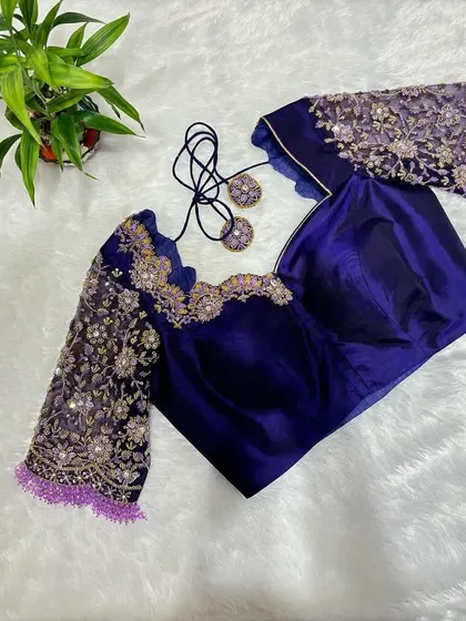 Warning: lavender obsession in progress. This blouse is for the bride who wants to leave a trail of jaw-drops behind.