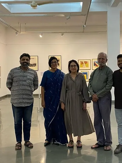 Another team photo from the successful 'Hand Prints' exhibition.