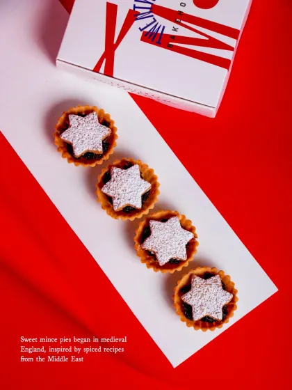 My Sweet Mince Pies are a British Christmas tradition. These bite-sized treats are filled with a rich mixture of rum-soaked fruits and spices.