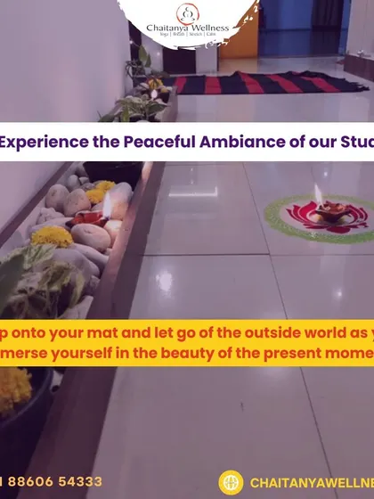 Experience the peaceful ambiance of our studio. We've created a space where you can let go of the outside world and immerse yourself in the present moment.