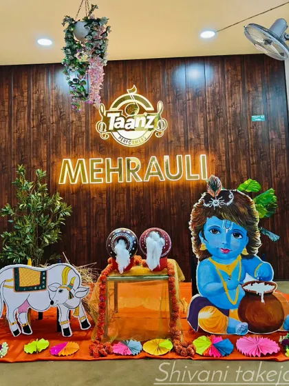 The complete Janmashtami setup at our Mehrauli center. We believe in celebrating our culture and traditions together as a family.