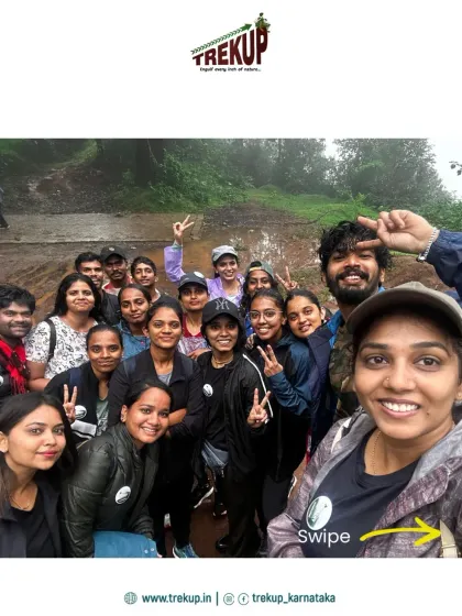 A group selfie on the trail. Everyone is welcome here, and you are sure to leave with new friends.