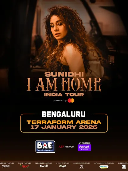 The Bengaluru poster with the Zig Zag Merch partnership highlighted.