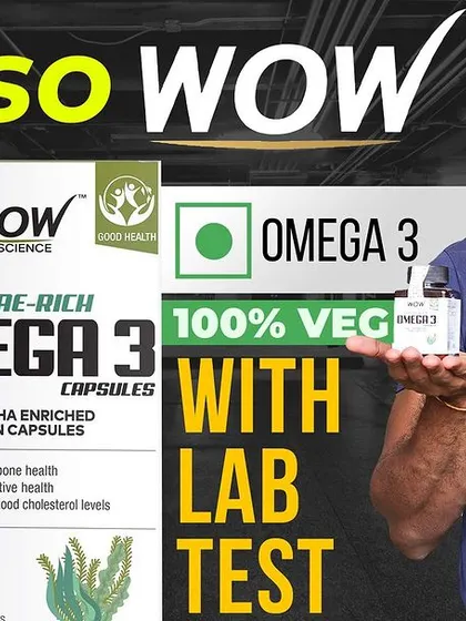 Wow Omega 3: Not So Wow. A thumbnail for the lab test of Wow Life Science's vegan Omega-3 supplement.