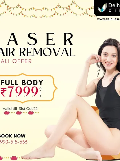 This was our special Diwali offer for full body laser hair removal. We believe in providing top-quality treatments at prices that allow more people to benefit from them.