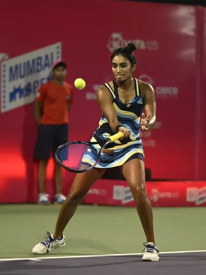 These are moments from a tough second-round match at the L&T Mumbai Open. Even in a loss, the fight and heavy hitting were on full display, which is the kind of resilience I work to build in my players.
