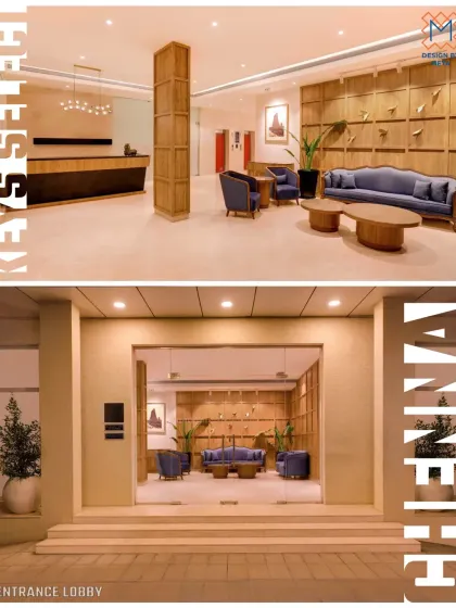 A view of the transformed entrance and lobby at Keys Select, Chennai. The design creates a clear, inviting path for guests, framed by clean lines and warm, natural materials that signal a complete brand refresh.