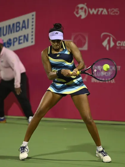 This was one of the biggest matches of my career, defeating the top seed and a top 100 player for the first time at the Mumbai Open. This collection captures the emotion and aggressive baseline game that led to the victory.