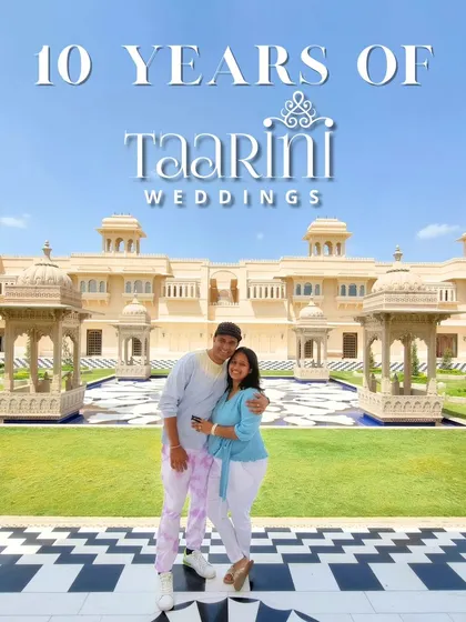 Celebrating one decade of Taarini Weddings. My partner and I are filled with gratitude for every couple who has trusted us, our dedicated team, and our vendor partners. We look forward to continuing to spread joy and create beautiful memories.