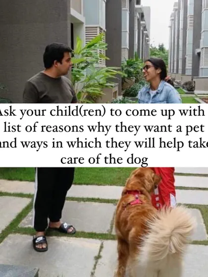 Have your children list the reasons they want a dog and how they plan to help. This exercise helps them understand the responsibility involved and allows you to gauge their readiness.